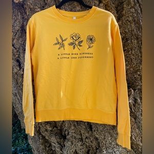 Yellow graphic crewneck